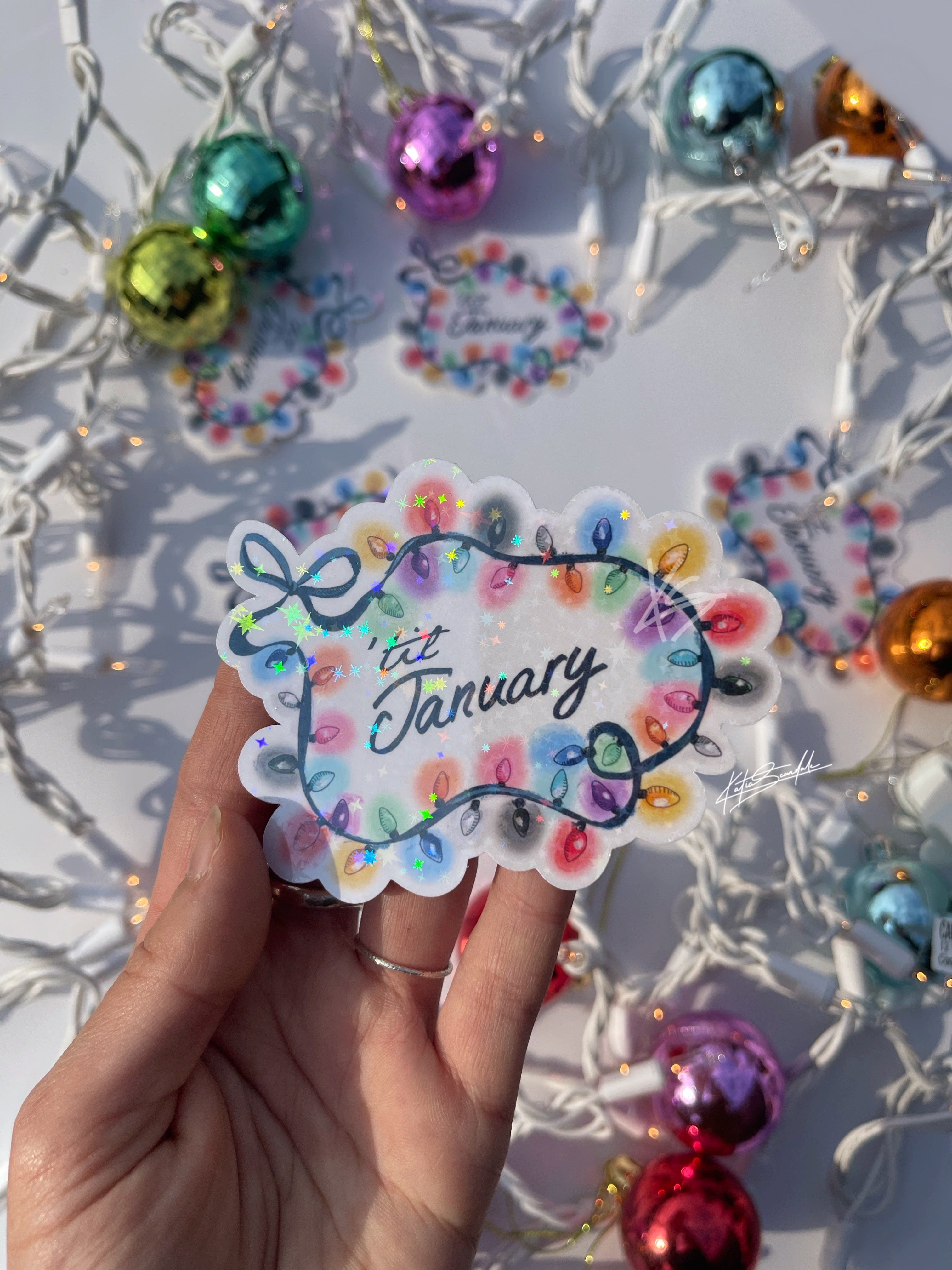 'til January Sticker