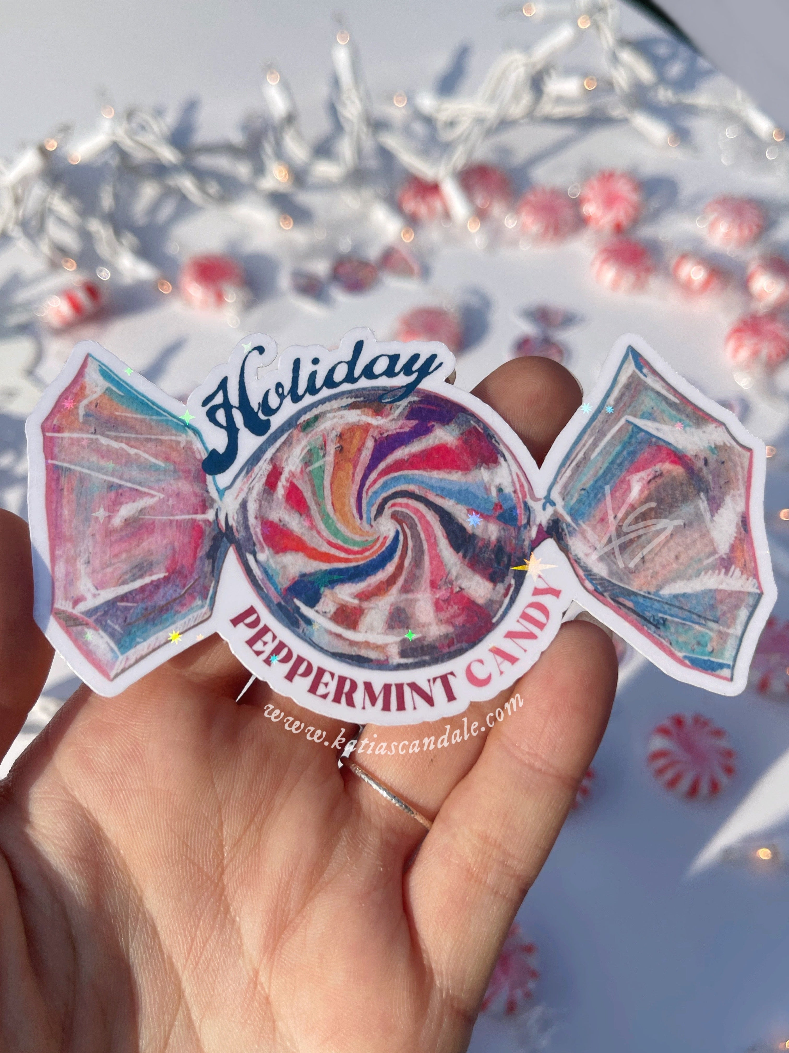 Holiday, Peppermint Candy Sticker