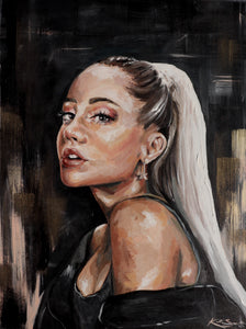 Ariana Grande Acrylic Painting