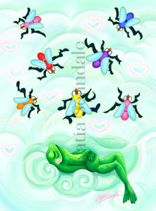 "A Frog's Daydream" Art Print