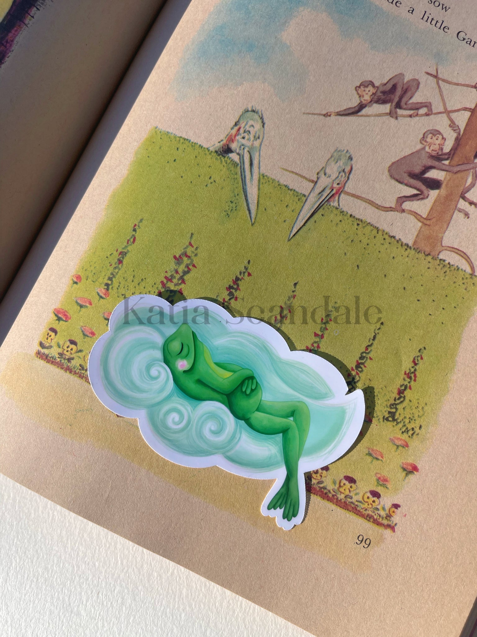 Daydreamin' Frog Sticker Set