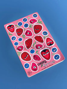Cheeky Berries Sticker Sheet