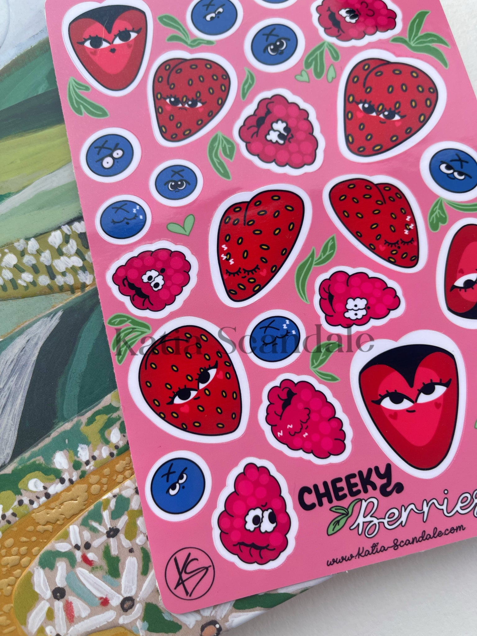 Cheeky Berries Sticker Sheet